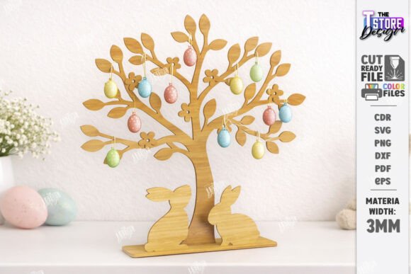 Download Easter Tree Laser Cut | Easter Eggs SVG - Easter eggs svg Collection